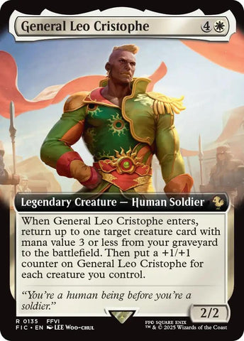 Image for General Leo Cristophe (Extended Art) (135) [Commander: FINAL FANTASY] - Magic: The Gathering