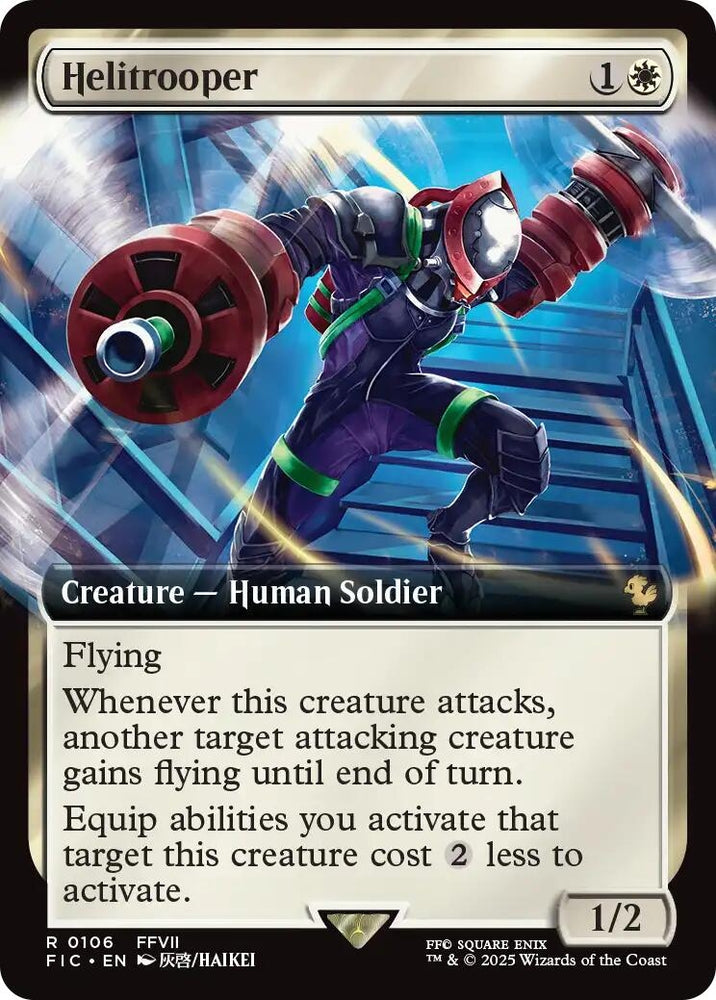 Image for Helitrooper (Extended Art) (106) [Commander: FINAL FANTASY] - Magic: The Gathering