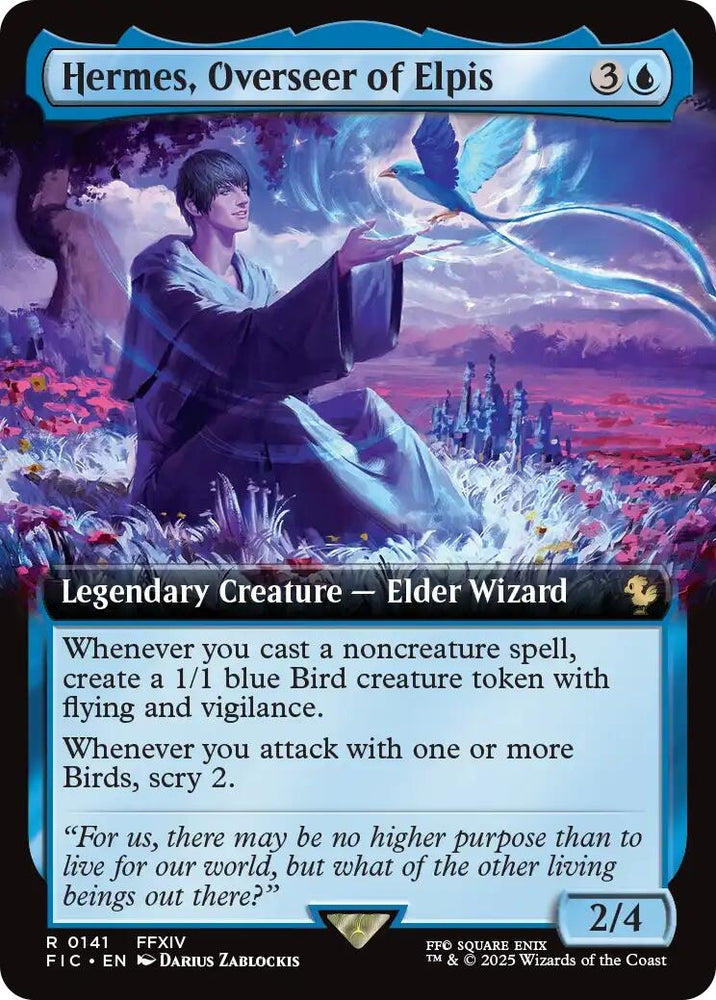 Image for Hermes, Overseer of Elpis (Extended Art) (141) [Commander: FINAL FANTASY] - Magic: The Gathering