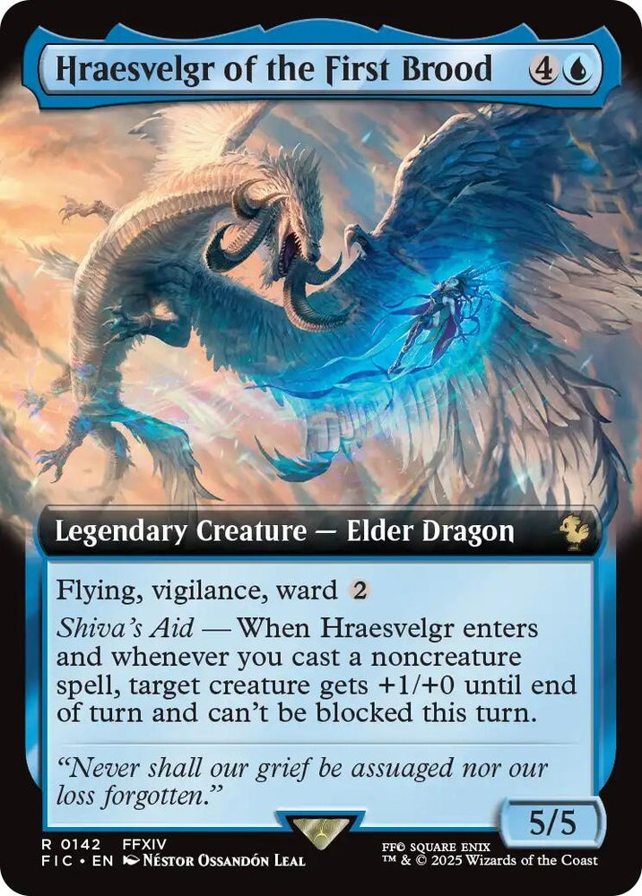 Image for Hraesvelgr of the First Brood (Extended Art) (142) [Commander: FINAL FANTASY] - Magic: The Gathering