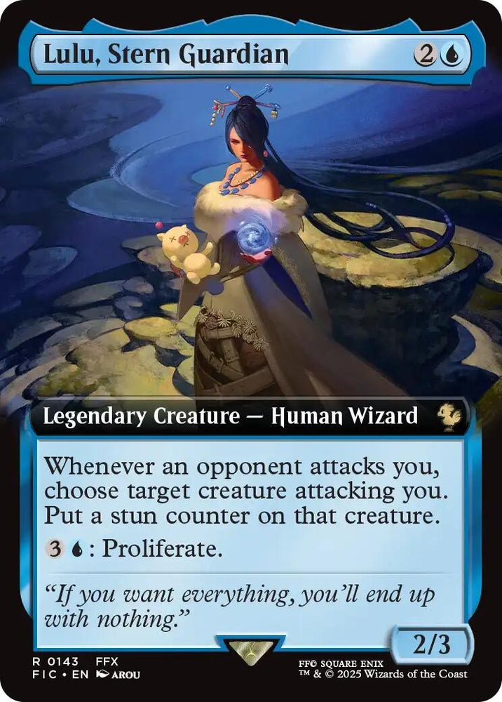Image for Lulu, Stern Guardian (Extended Art) (143) [Commander: FINAL FANTASY] - Magic: The Gathering