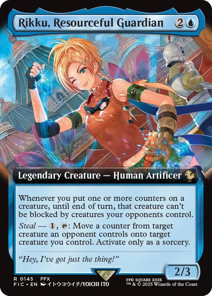 Image for Rikku, Resourceful Guardian (Extended Art) (145) [Commander: FINAL FANTASY] - Magic: The Gathering