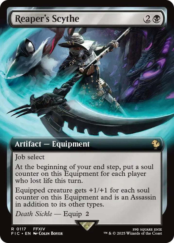 Image for Reaper's Scythe (Extended Art) (117) [Commander: FINAL FANTASY] - Magic: The Gathering