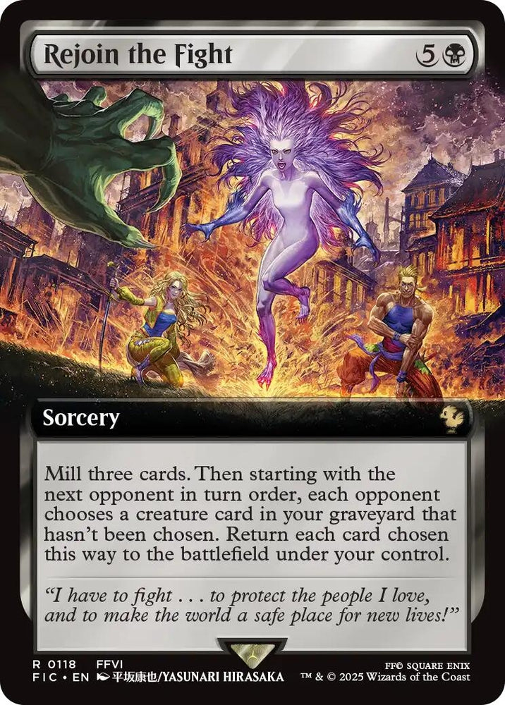 Image for Rejoin the Fight (Extended Art) (118) [Commander: FINAL FANTASY] - Magic: The Gathering