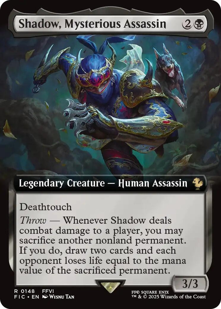 Image for Shadow, Mysterious Assassin (Extended Art) (148) [Commander: FINAL FANTASY] - Magic: The Gathering