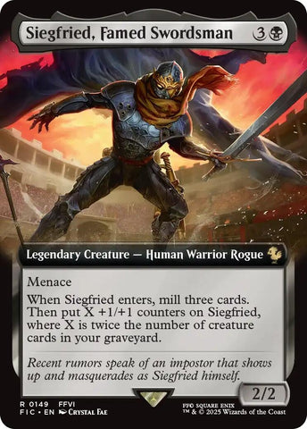 Image for Siegfried, Famed Swordsman (Extended Art) (149) [Commander: FINAL FANTASY] - Magic: The Gathering