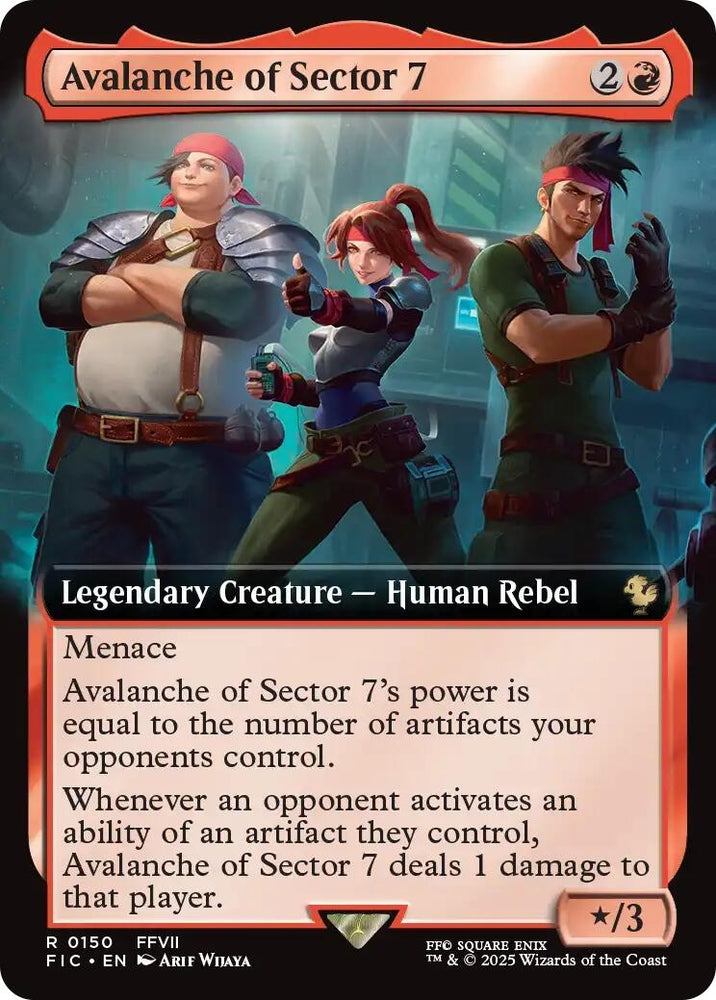 Image for Avalanche of Sector 7 (Extended Art) (150) [Commander: FINAL FANTASY] - Magic: The Gathering