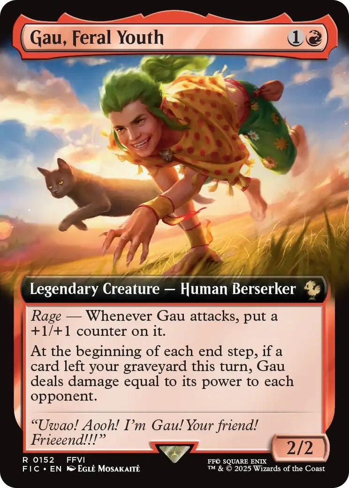 Image for Gau, Feral Youth (Extended Art) (152) [Commander: FINAL FANTASY] - Magic: The Gathering