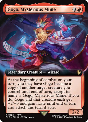 Image for Gogo, Mysterious Mime (Extended Art) (153) [Commander: FINAL FANTASY] - Magic: The Gathering