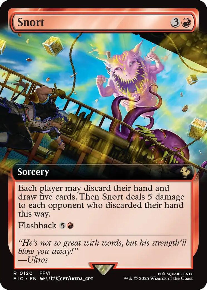 Image for Snort (Extended Art) (120) [Commander: FINAL FANTASY] - Magic: The Gathering