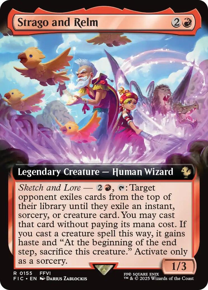 Image for Strago and Relm (Extended Art) (155) [Commander: FINAL FANTASY] - Magic: The Gathering
