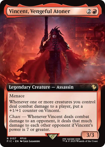 Image for Vincent, Vengeful Atoner (Extended Art) (157) [Commander: FINAL FANTASY] - Magic: The Gathering