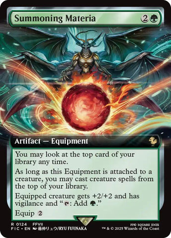 Image for Summoning Materia (Extended Art) (124) [Commander: FINAL FANTASY] - Magic: The Gathering