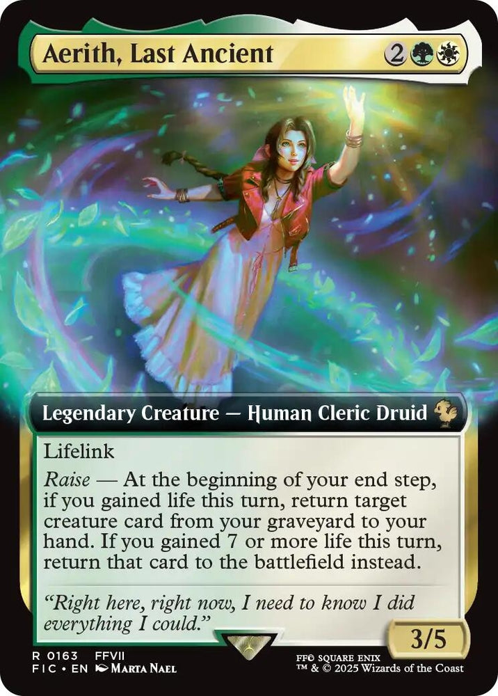 Image for Aerith, Last Ancient (Extended Art) (163) [Commander: FINAL FANTASY] - Magic: The Gathering