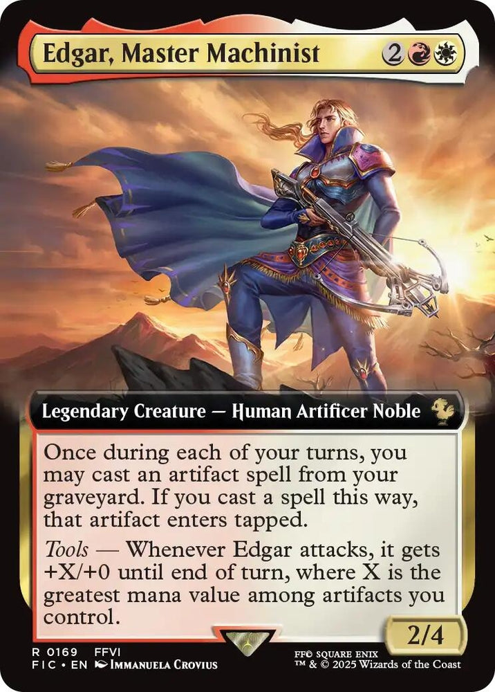 Image for Edgar, Master Machinist (Extended Art) (169) [Commander: FINAL FANTASY] - Magic: The Gathering