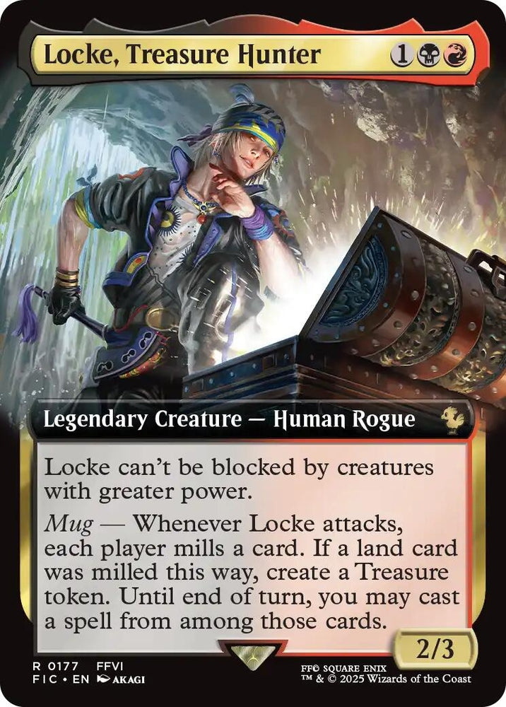 Image for Locke, Treasure Hunter (Extended Art) (177) [Commander: FINAL FANTASY] - Magic: The Gathering