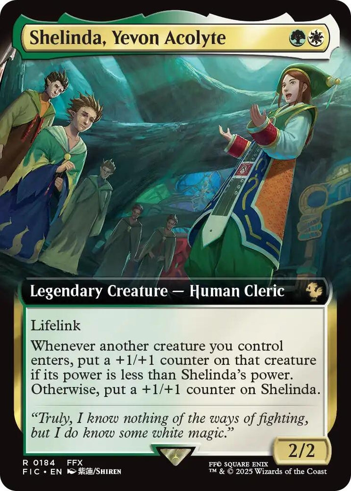 Image for Shelinda, Yevon Acolyte (Extended Art) (184) [Commander: FINAL FANTASY] - Magic: The Gathering