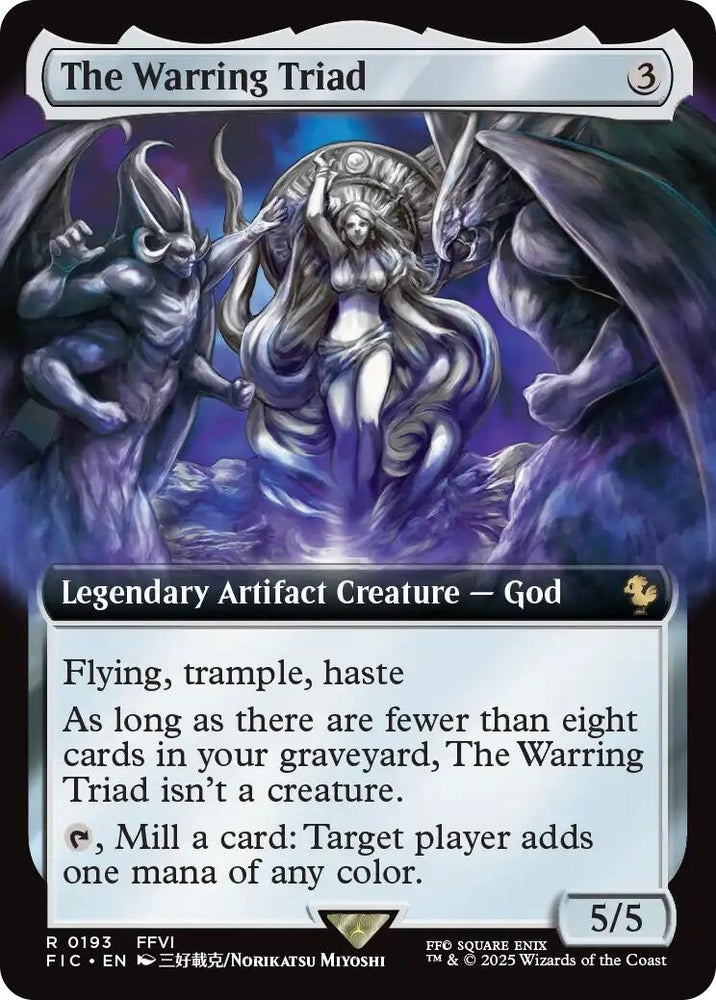 Image for The Warring Triad (Extended Art) (193) [Commander: FINAL FANTASY] - Magic: The Gathering