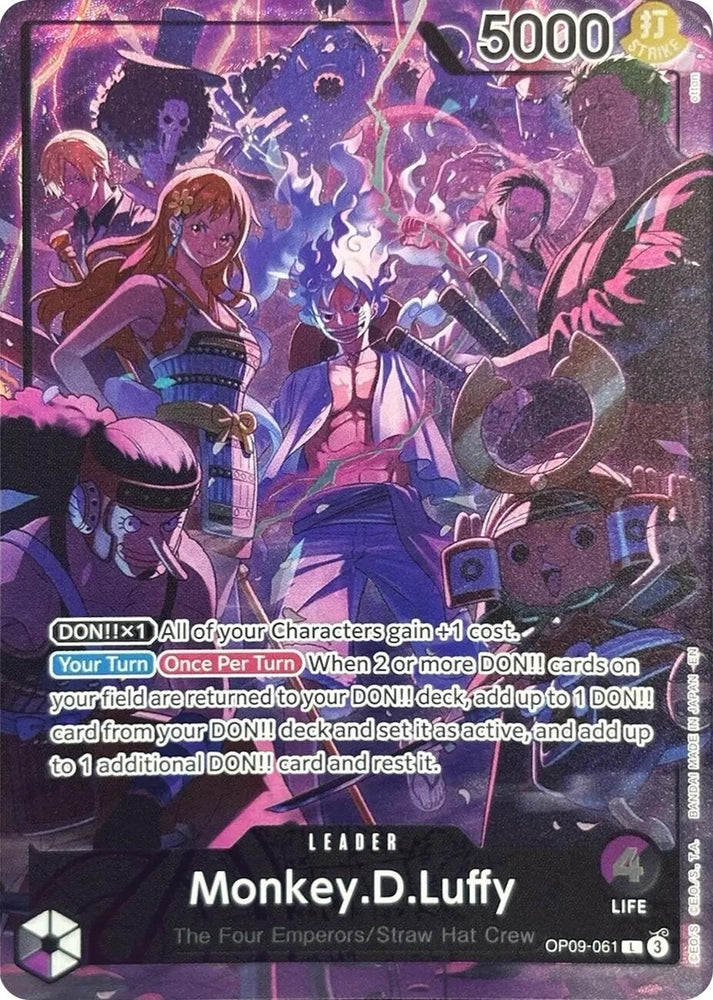 Monkey.D.Luffy (English Version 2nd Anniversary Set) (OP09-061) (One Piece Promotion Cards)