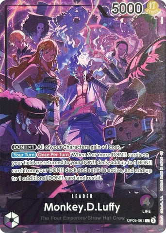 Monkey.D.Luffy (English Version 2nd Anniversary Set) (OP09-061) (One Piece Promotion Cards)