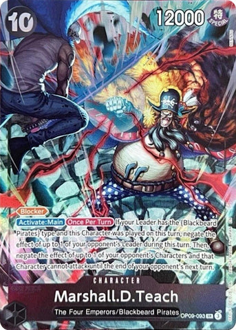 Marshall.D.Teach (093) (English Version 2nd Anniversary Set) (OP09-093) (One Piece Promotion Cards)