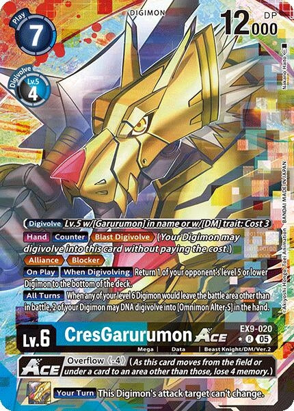 CresGarurumon ACE (Alternate Art) (EX9-020 R) [Versus Monsters]