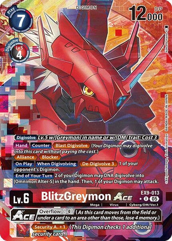BlitzGreymon ACE (Alternate Art) (EX9-013 R) [Versus Monsters]