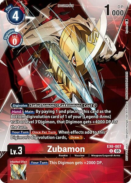 Zubamon (Versus Monsters Legend Pack 2025) (EX6-007 U) (Versus Monsters)