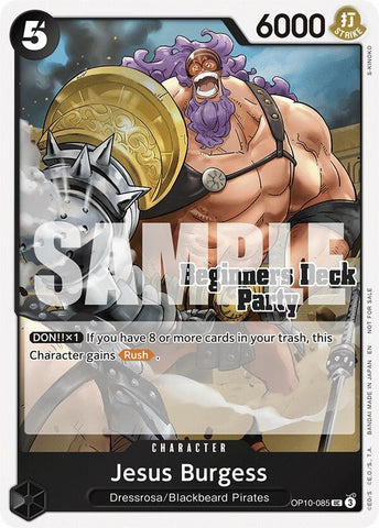 Jesus Burgess (Beginners Deck Party [ST-23] - [ST-28] Participation Pack) (OP10-085) [One Piece Promotion Cards]