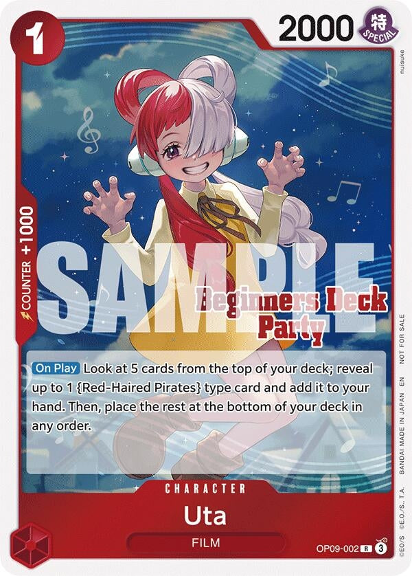Uta (Beginners Deck Party [ST-23] - [ST-28] Participation Pack) (OP09-002) [One Piece Promotion Cards]