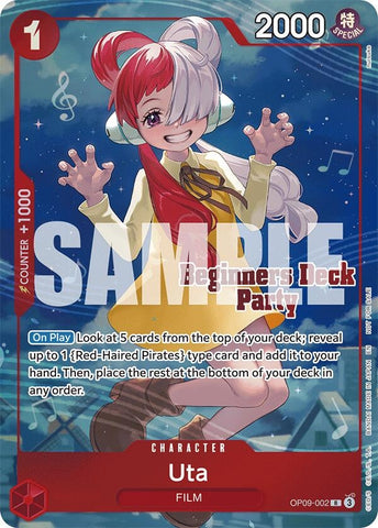Uta (Beginners Deck Party [ST-23] - [ST-28] Winner Pack) (OP09-002) (One Piece Promotion Cards)