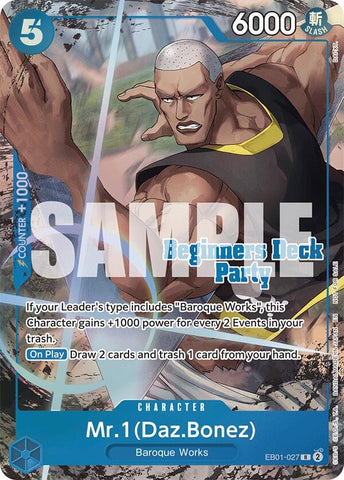 Mr. 1 (Daz.Bonez) (Beginners Deck Party [ST-23] - [ST-28] Winner Pack) (EB01-027) (One Piece Promotion Cards)