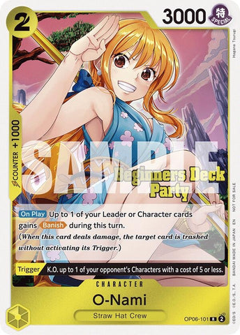 O-Nami (Beginners Deck Party [ST-23] - [ST-28] Participation Pack) (OP06-101) [One Piece Promotion Cards]