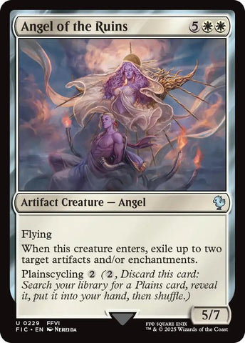 Image for Angel of the Ruins (Surge Foil) (229) [Commander: FINAL FANTASY] - Magic: The Gathering