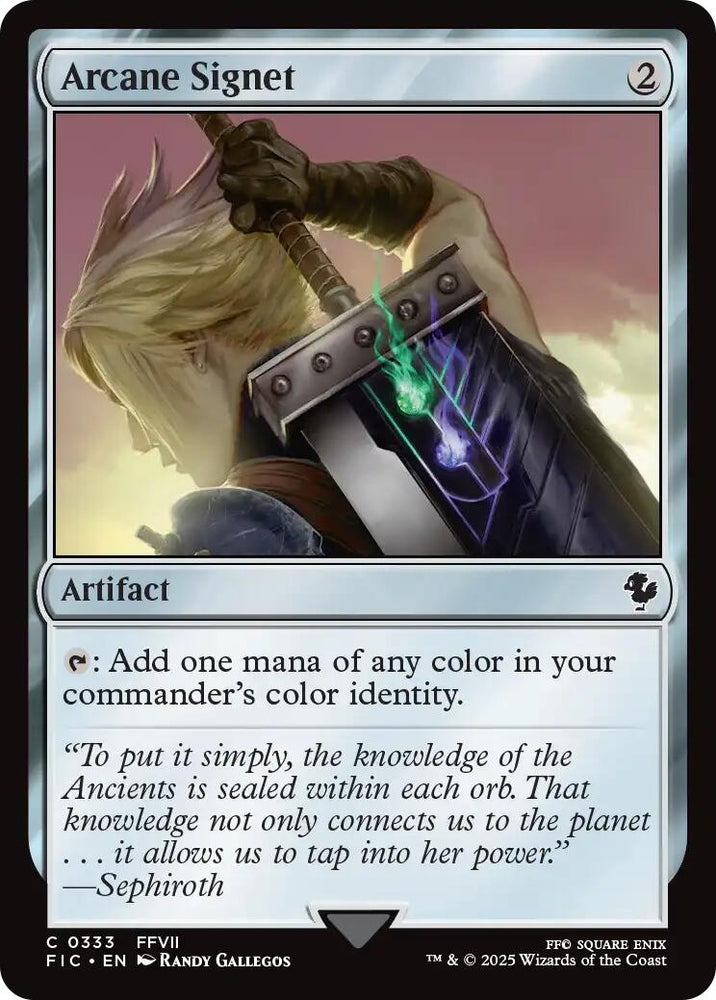 Image for Arcane Signet (0333) (Surge Foil) (333) [Commander: FINAL FANTASY] - Magic: The Gathering