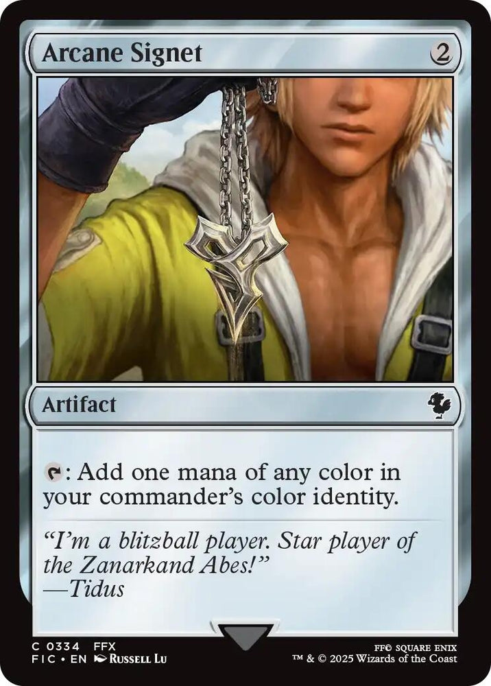 Image for Arcane Signet (0334) (Surge Foil) (334) [Commander: FINAL FANTASY] - Magic: The Gathering