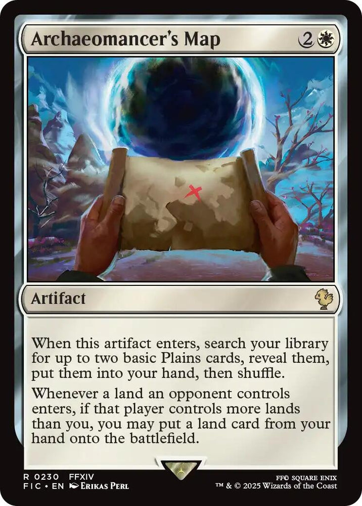 Image for Archaeomancer's Map (Surge Foil) (230) [Commander: FINAL FANTASY] - Magic: The Gathering