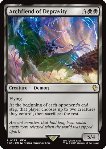 Image for Archfiend of Depravity (Surge Foil) (273) [Commander: FINAL FANTASY] - Magic: The Gathering