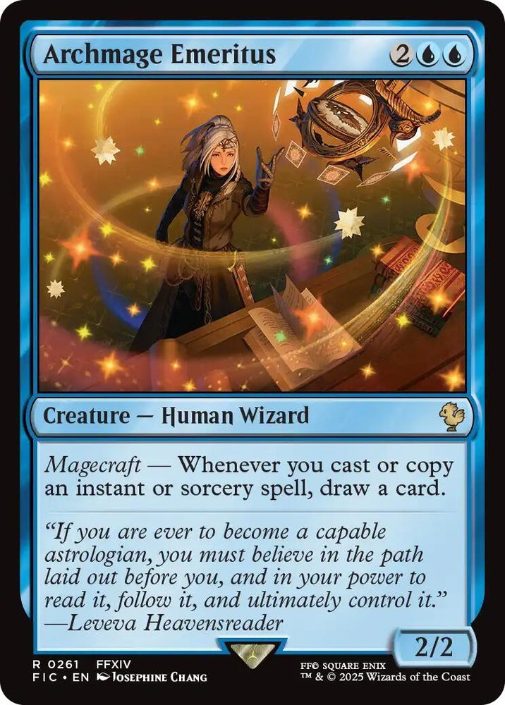 Image for Archmage Emeritus (Surge Foil) (261) [Commander: FINAL FANTASY] - Magic: The Gathering