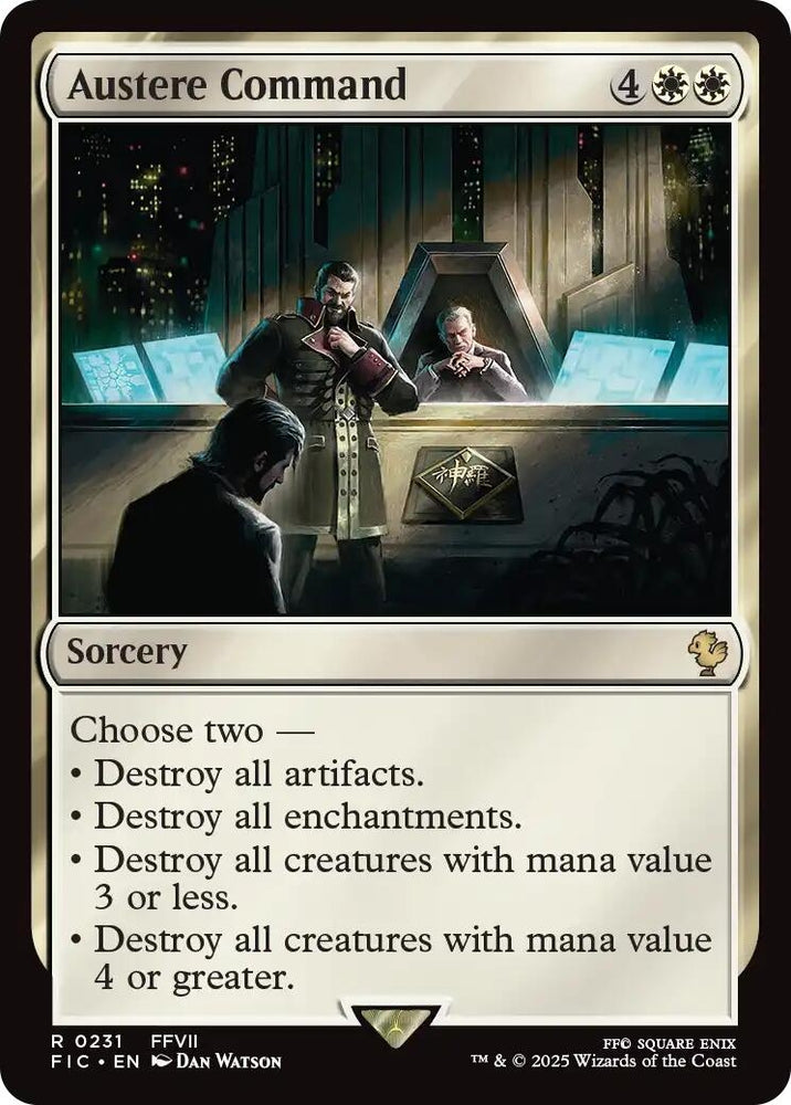 Image for Austere Command (Surge Foil) (231) [Commander: FINAL FANTASY] - Magic: The Gathering