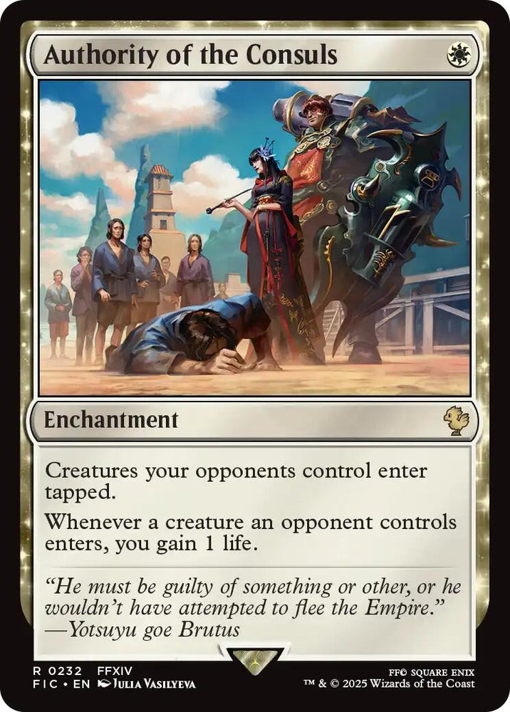 Image for Authority of the Consuls (Surge Foil) (232) [Commander: FINAL FANTASY] - Magic: The Gathering