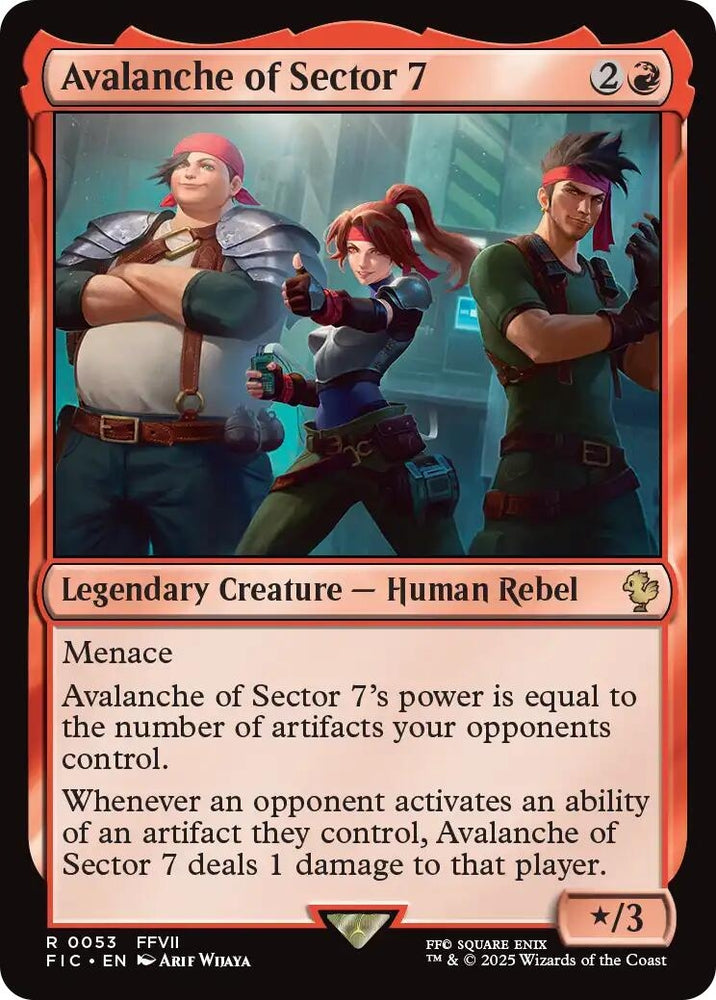 Image for Avalanche of Sector 7 (Surge Foil) (53) [Commander: FINAL FANTASY] - Magic: The Gathering