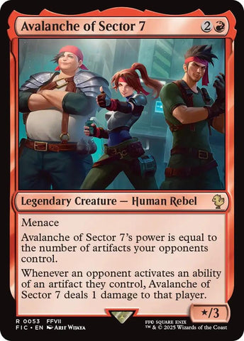 Image for Avalanche of Sector 7 (Surge Foil) (53) [Commander: FINAL FANTASY] - Magic: The Gathering