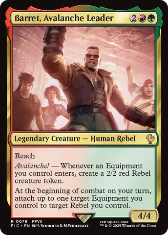 Image for Barret, Avalanche Leader (Surge Foil) (79) [Commander: FINAL FANTASY] - Magic: The Gathering