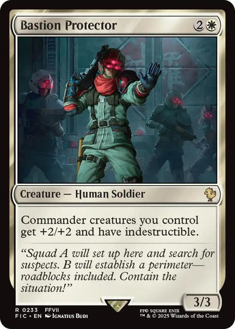 Image for Bastion Protector (Surge Foil) (233) [Commander: FINAL FANTASY] - Magic: The Gathering