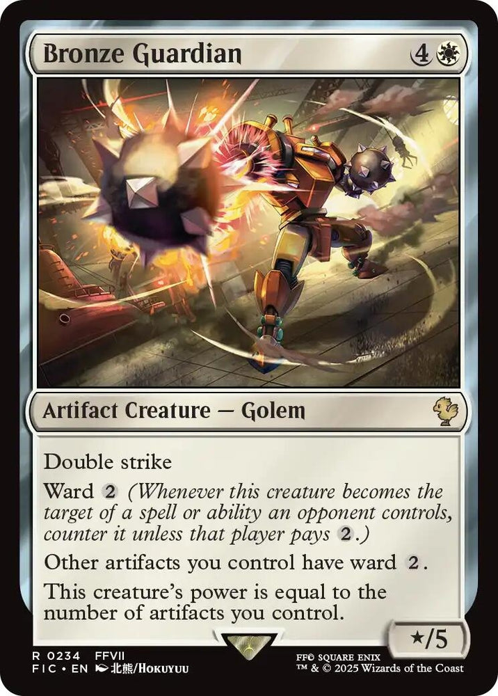 Image for Bronze Guardian (Surge Foil) (234) [Commander: FINAL FANTASY] - Magic: The Gathering