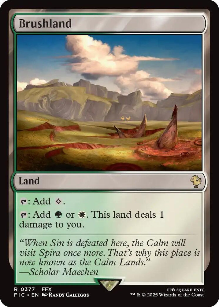 Image for Brushland (Surge Foil) (377) [Commander: FINAL FANTASY] - Magic: The Gathering