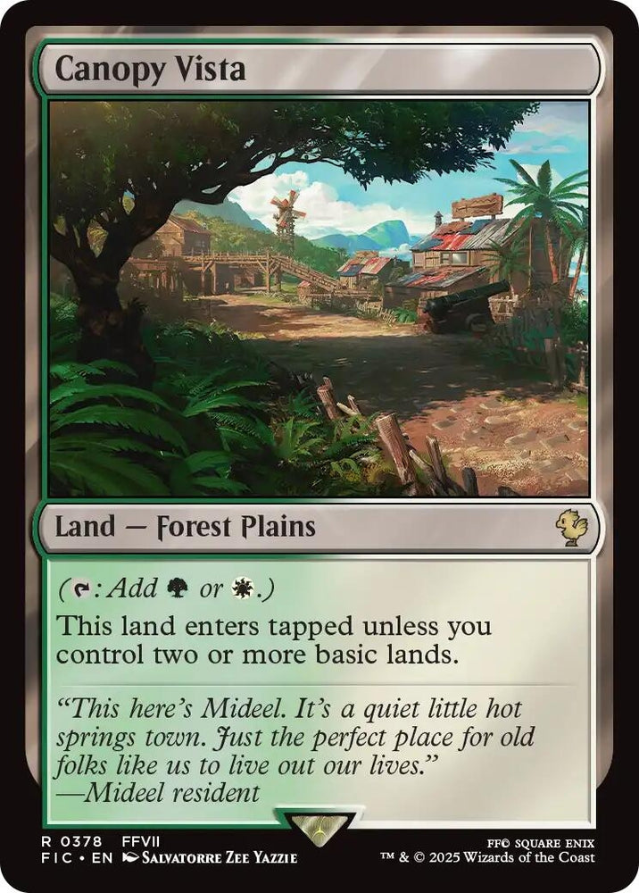 Image for Canopy Vista (Surge Foil) (378) [Commander: FINAL FANTASY] - Magic: The Gathering