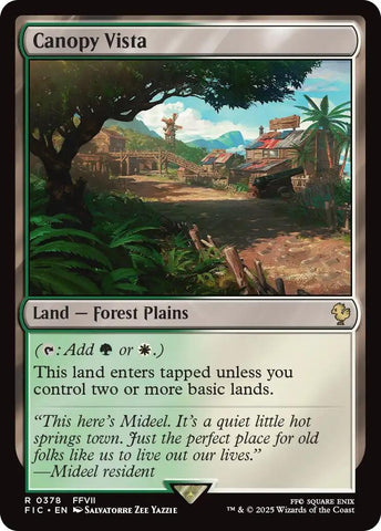 Image for Canopy Vista (Surge Foil) (378) [Commander: FINAL FANTASY] - Magic: The Gathering
