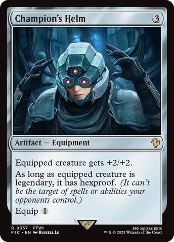 Image for Champion's Helm (Surge Foil) (337) [Commander: FINAL FANTASY] - Magic: The Gathering